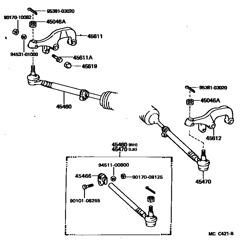 4505 — FRONT STEERING GEAR & LINK
