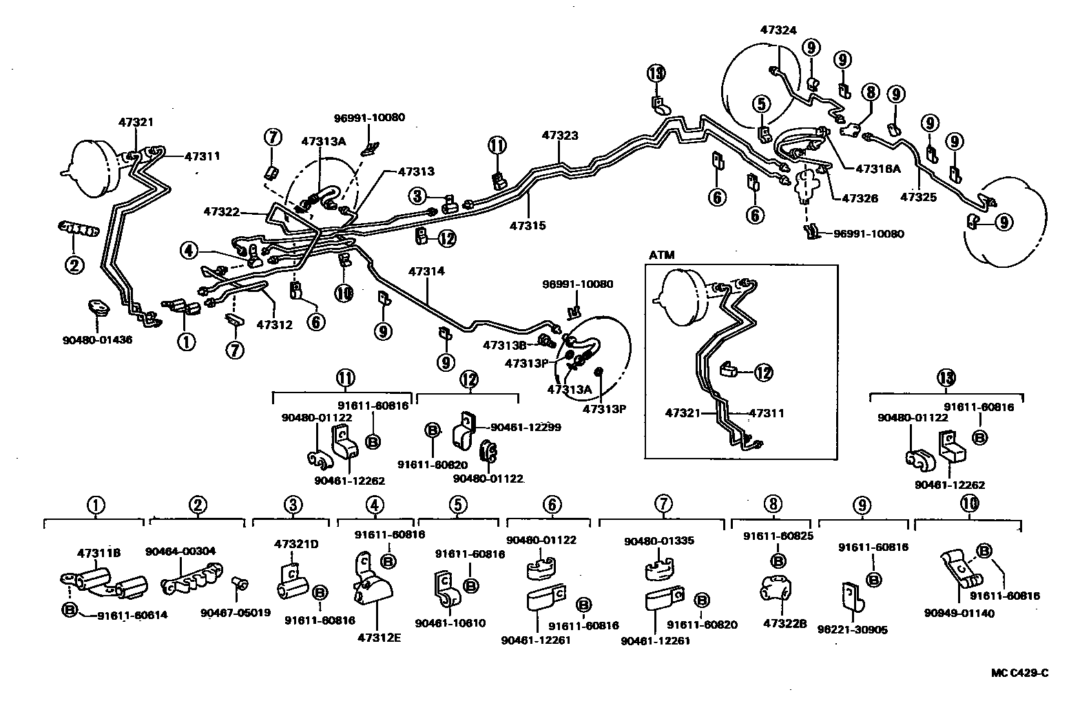 4708 — BRAKE TUBE & CLAMP