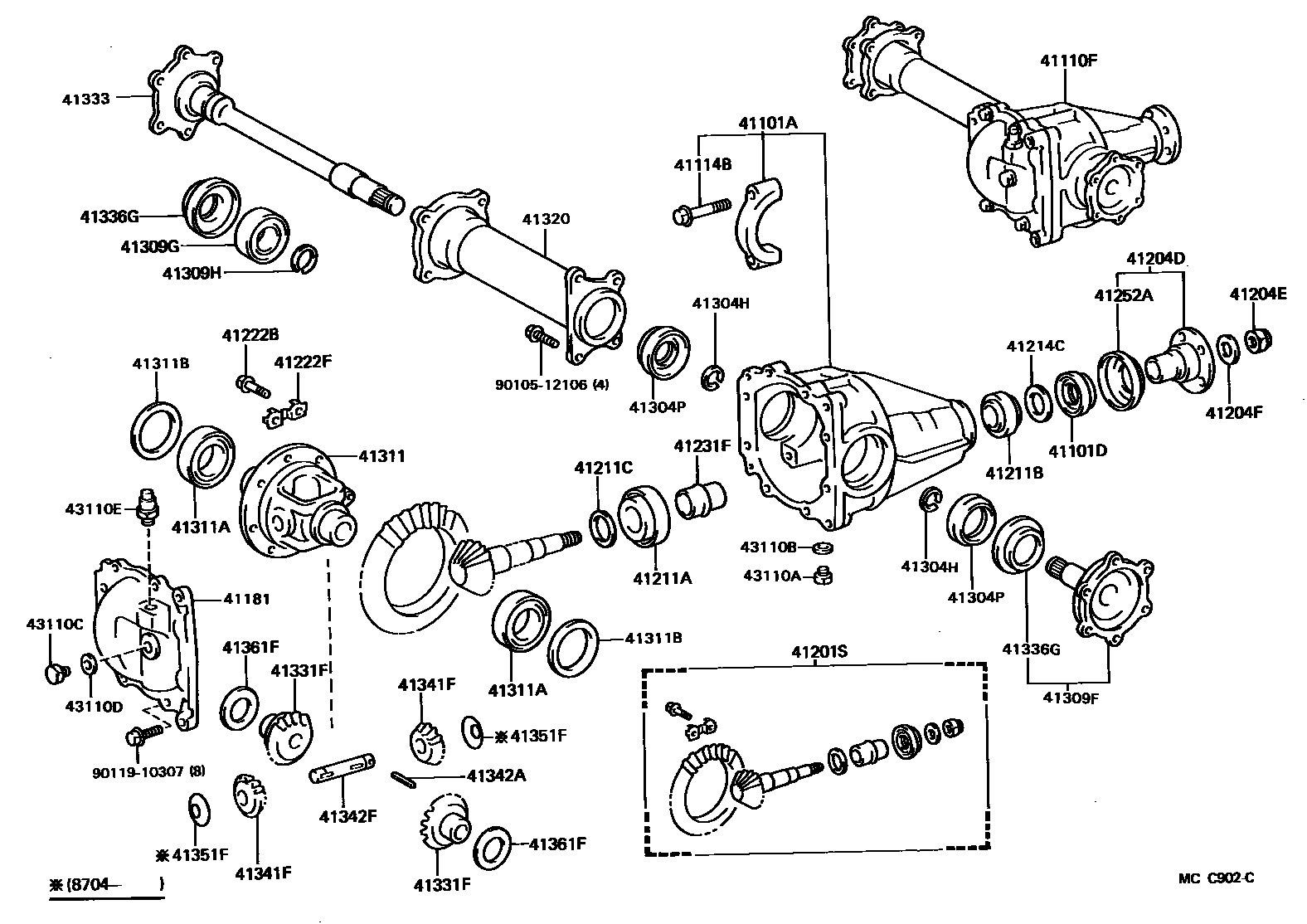4301 — FRONT AXLE HOUSING & DIFFERENTIAL