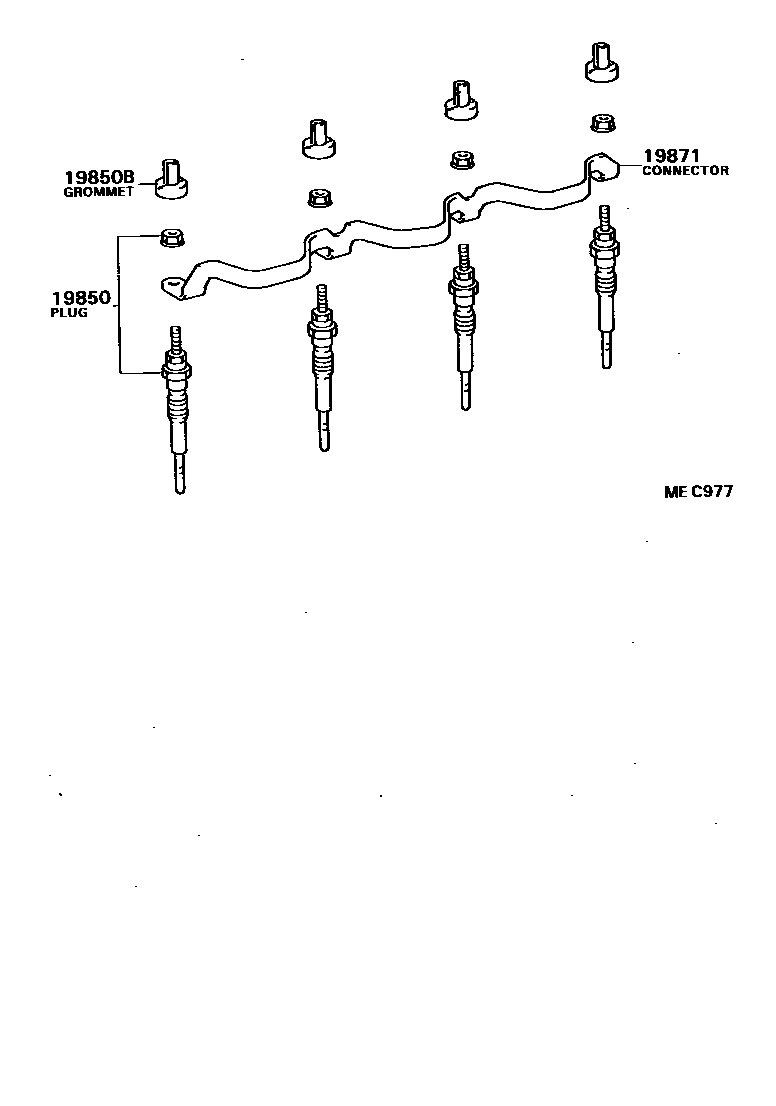 1901 — IGNITION COIL & SPARK PLUG / GLOW PLUG