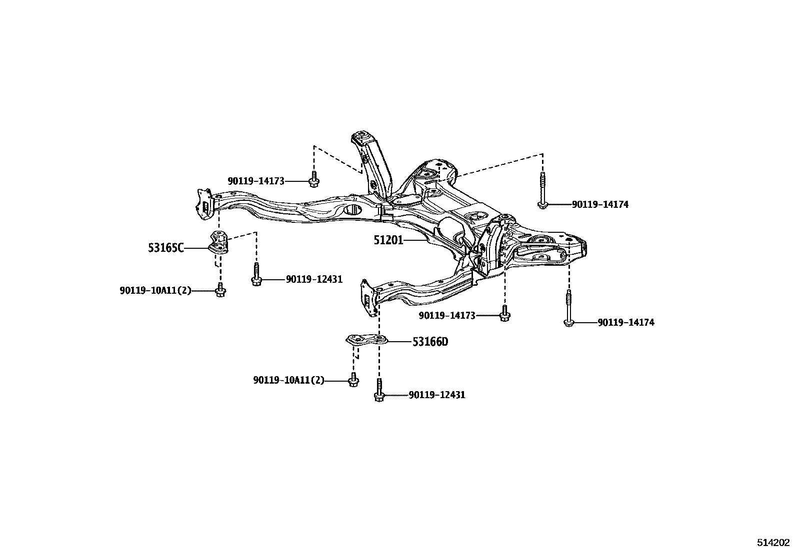 5152 — SUSPENSION CROSSMEMBER & UNDER COVER