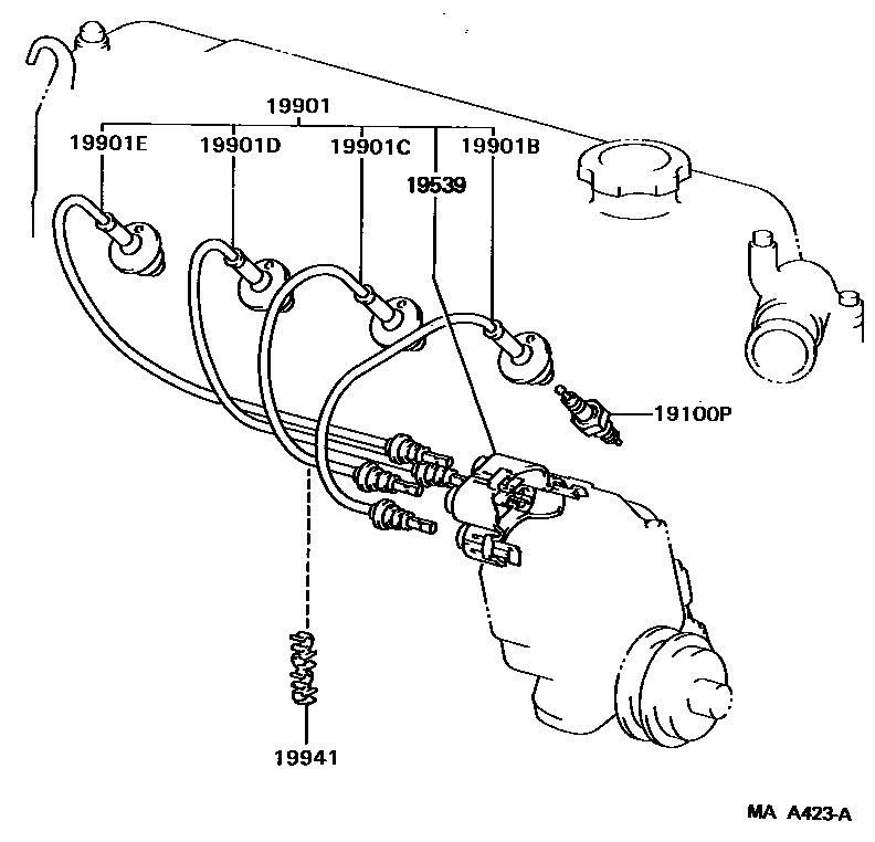 1901 — IGNITION COIL & SPARK PLUG / GLOW PLUG