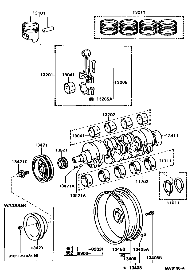 1301 — CRANKSHAFT & PISTON