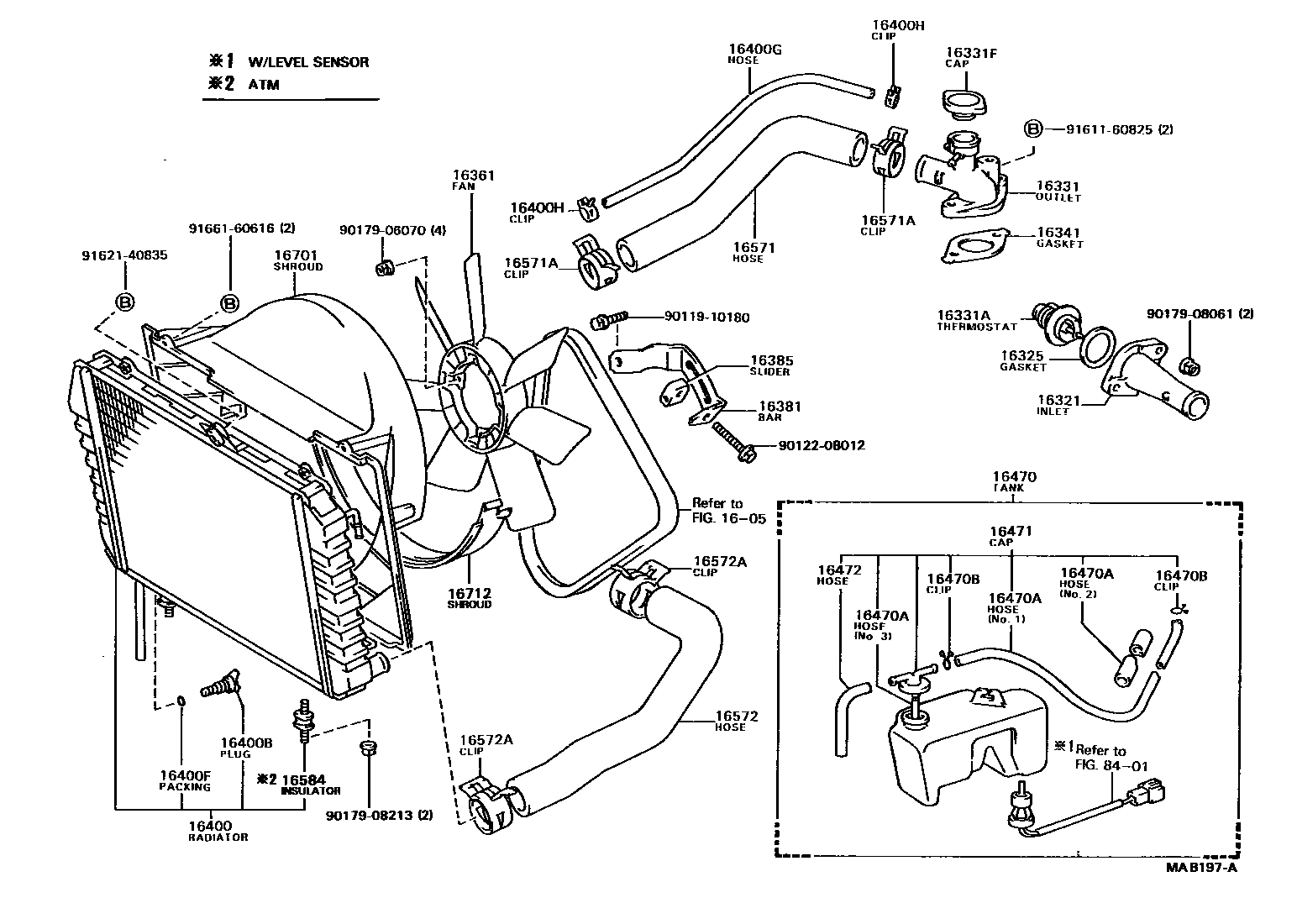 1603 — RADIATOR & WATER OUTLET