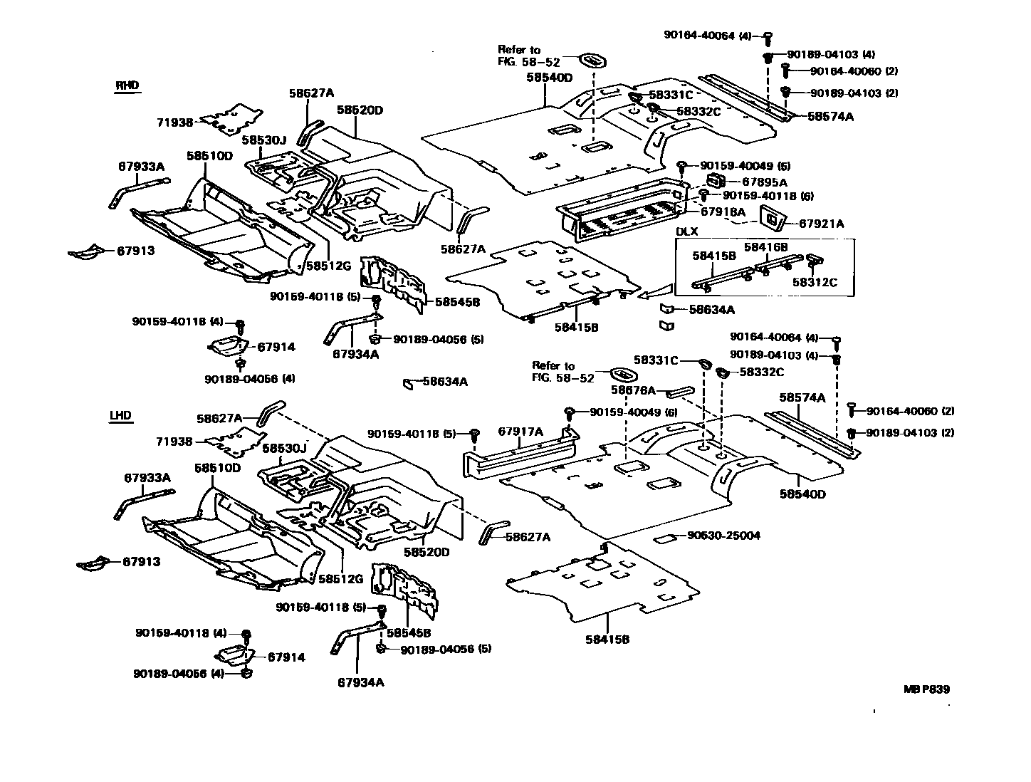 5854 — FLOOR MAT & SILENCER PAD