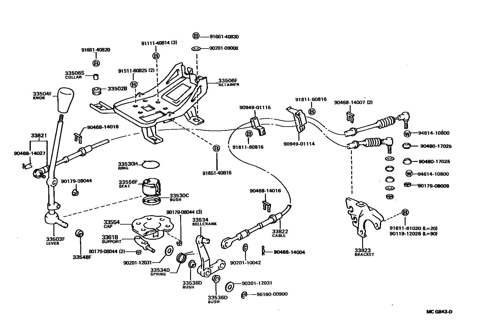 3312 — SHIFT LEVER & RETAINER