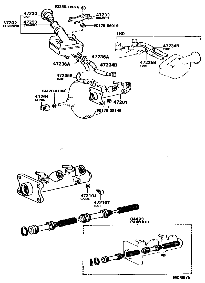 4702 — BRAKE MASTER CYLINDER