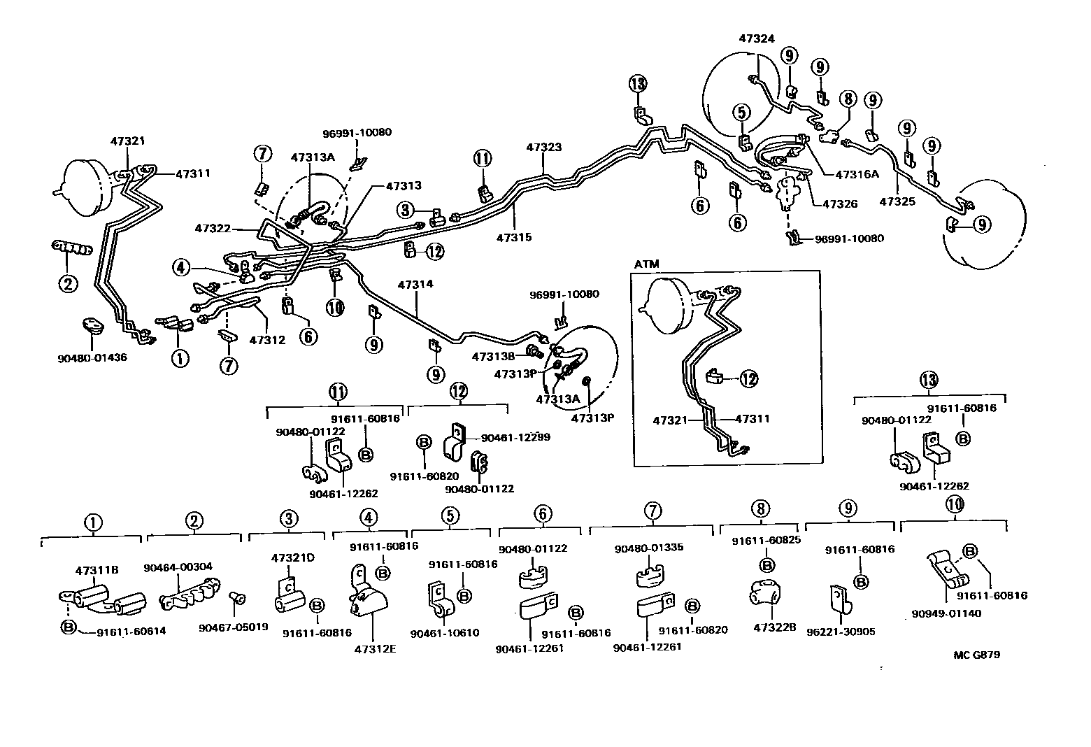 4708 — BRAKE TUBE & CLAMP