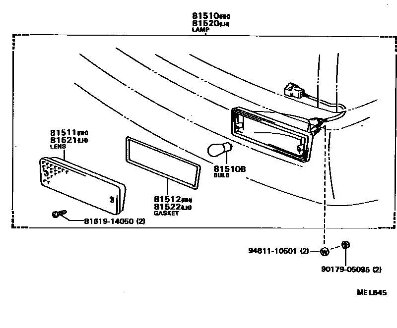8103 — FRONT TURN SIGNAL LAMP
