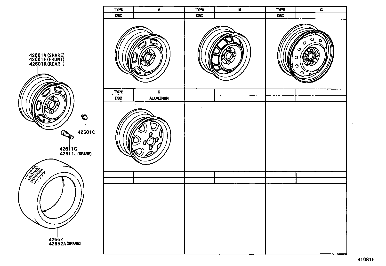 4103 — DISC WHEEL & WHEEL CAP