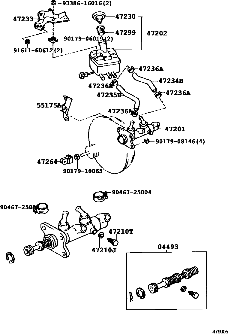 4702 — BRAKE MASTER CYLINDER