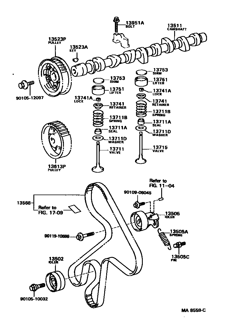 1302 — CAMSHAFT & VALVE