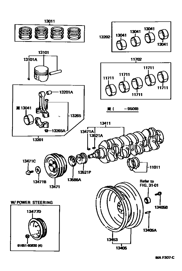1301 — CRANKSHAFT & PISTON