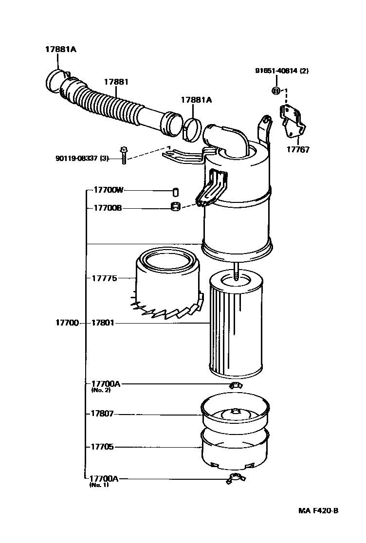 1703 — AIR CLEANER