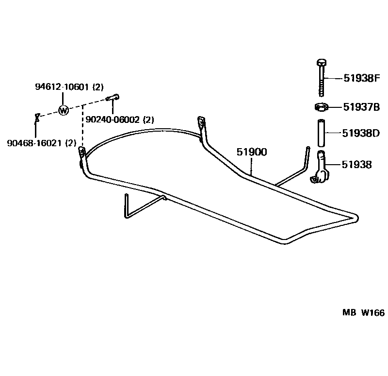 5153 — SPARE WHEEL CARRIER