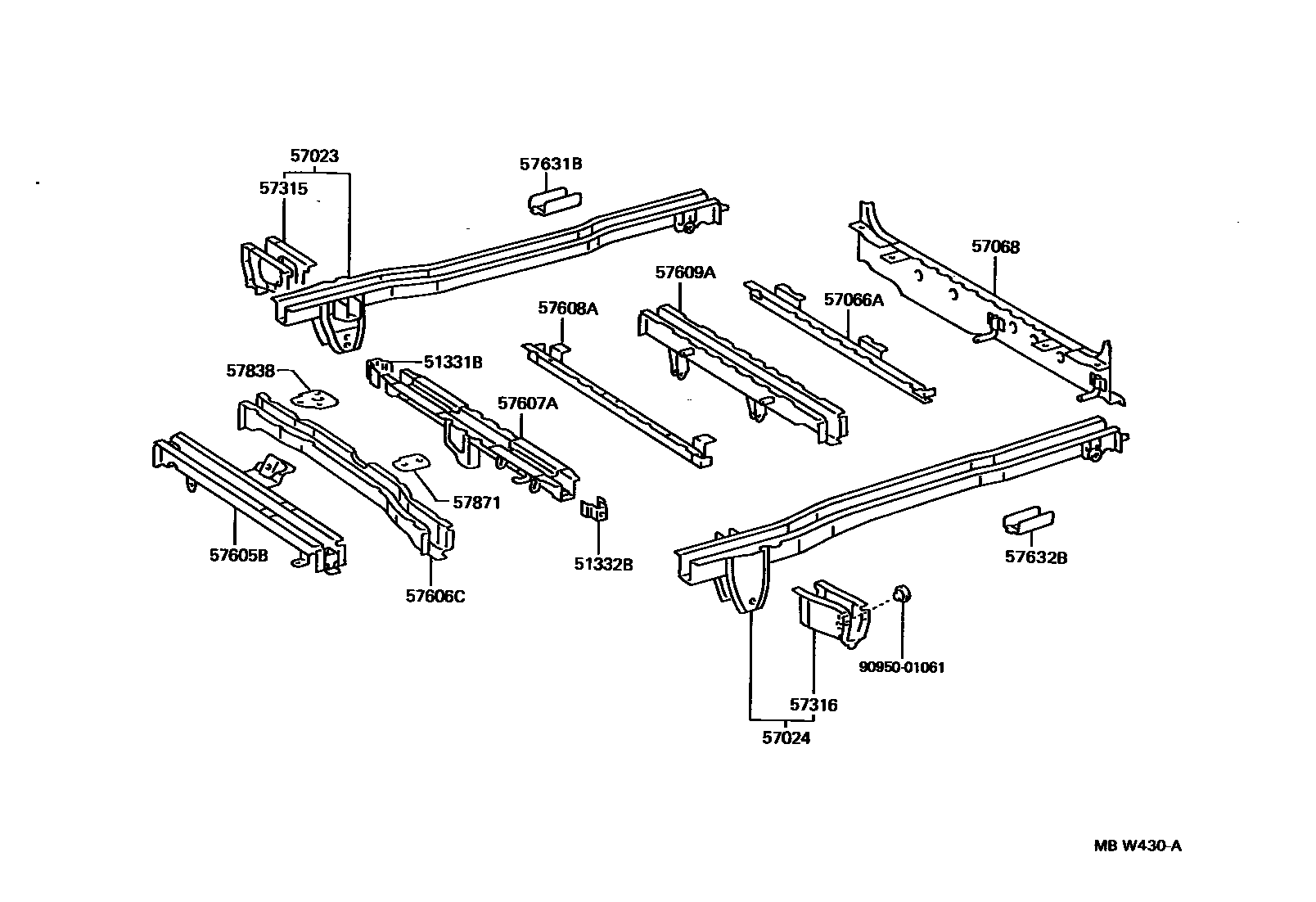 5852 — REAR FLOOR PANEL & REAR FLOOR MEMBER