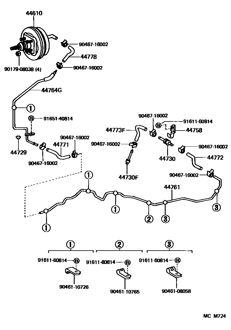 4703 — BRAKE BOOSTER & VACUUM TUBE