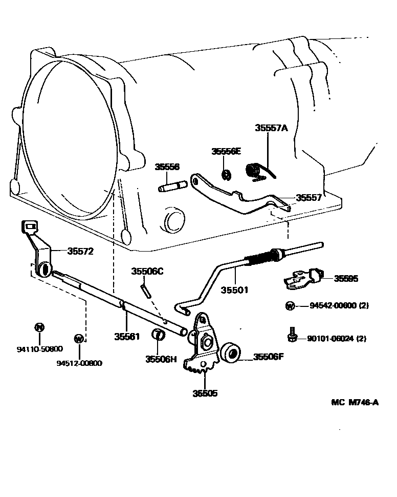 3513 — THROTTLE LINK & VALVE LEVER (ATM)