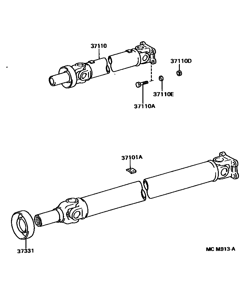 3701 — PROPELLER SHAFT & UNIVERSAL JOINT