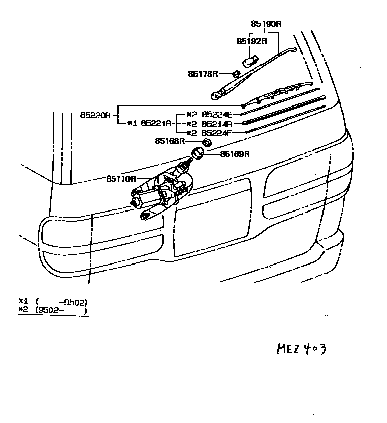 8502 — REAR WIPER
