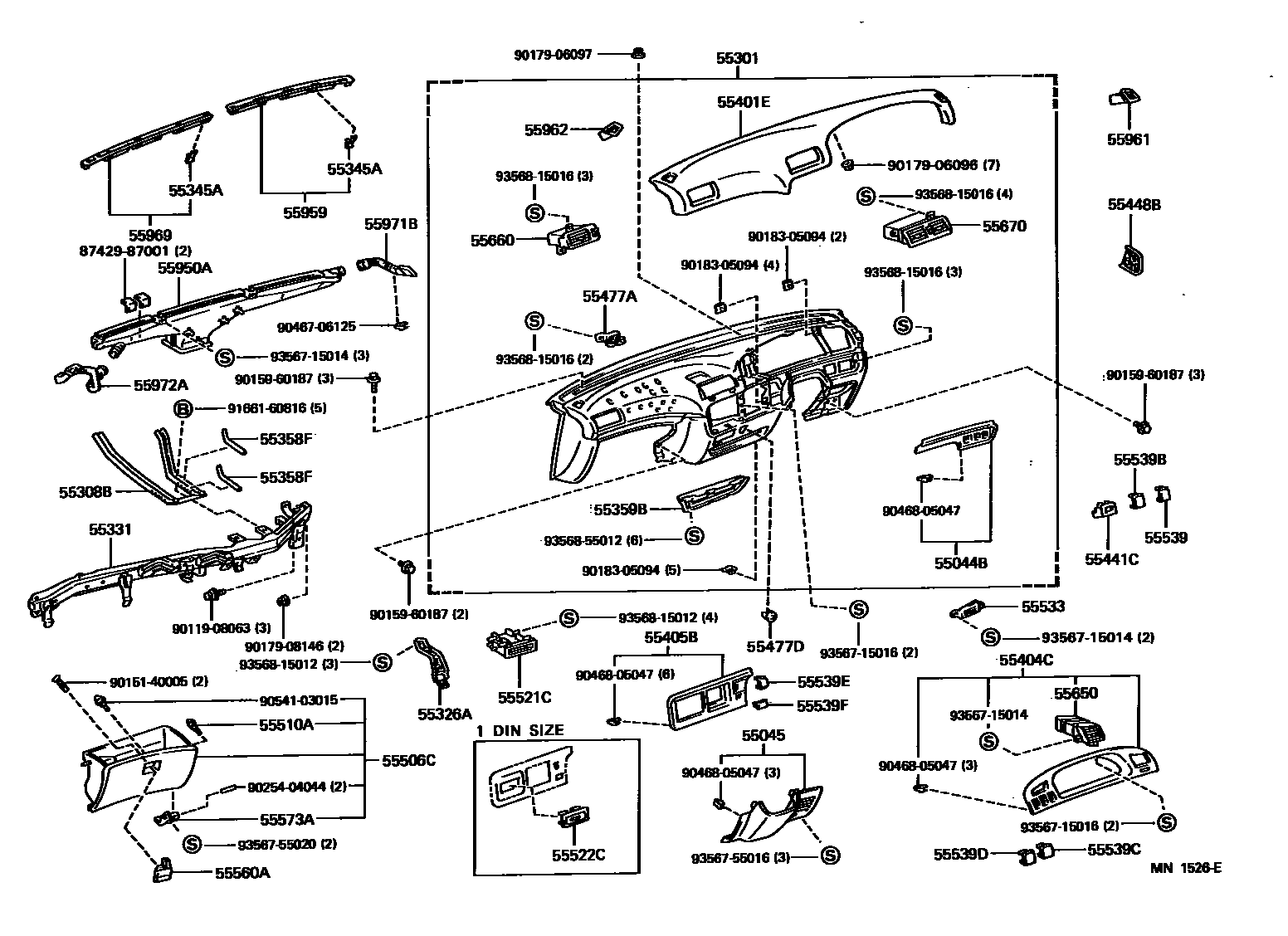 5551 — INSTRUMENT PANEL & GLOVE COMPARTMENT