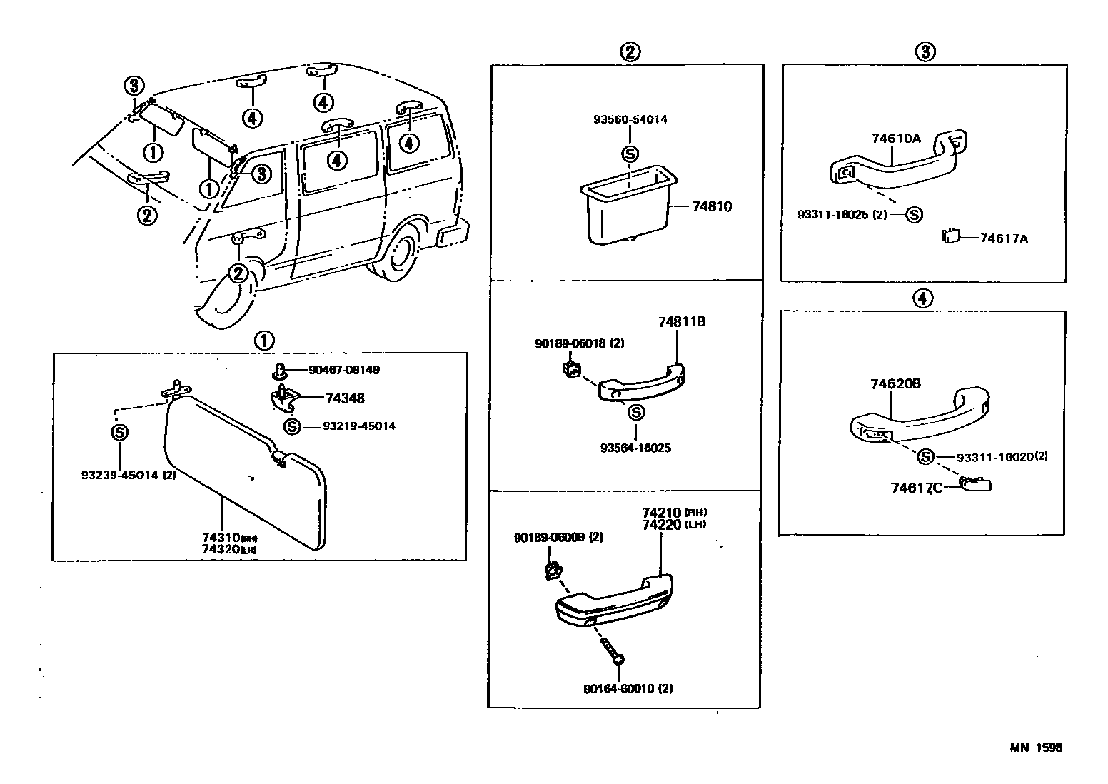 7451 — ARMREST & VISOR