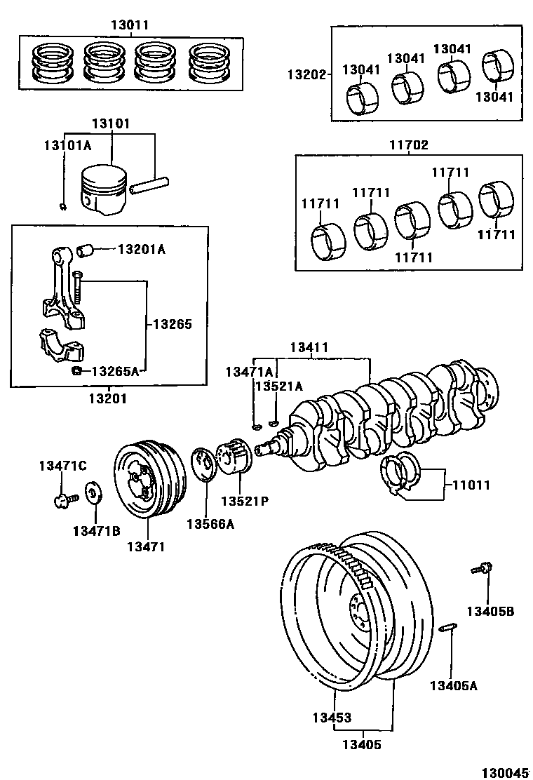 1301 — CRANKSHAFT & PISTON