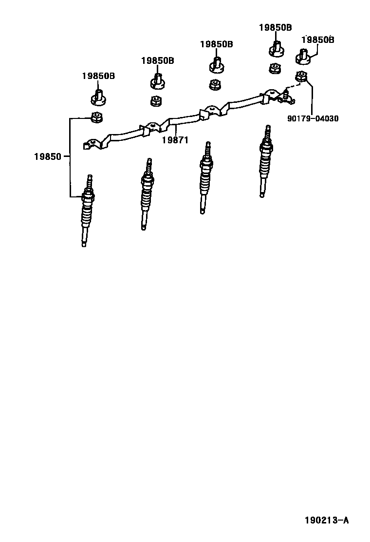 1901 — IGNITION COIL & SPARK PLUG / GLOW PLUG