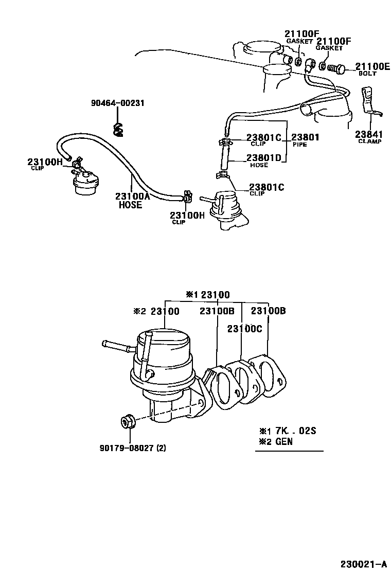 2301 — FUEL PUMP & PIPE