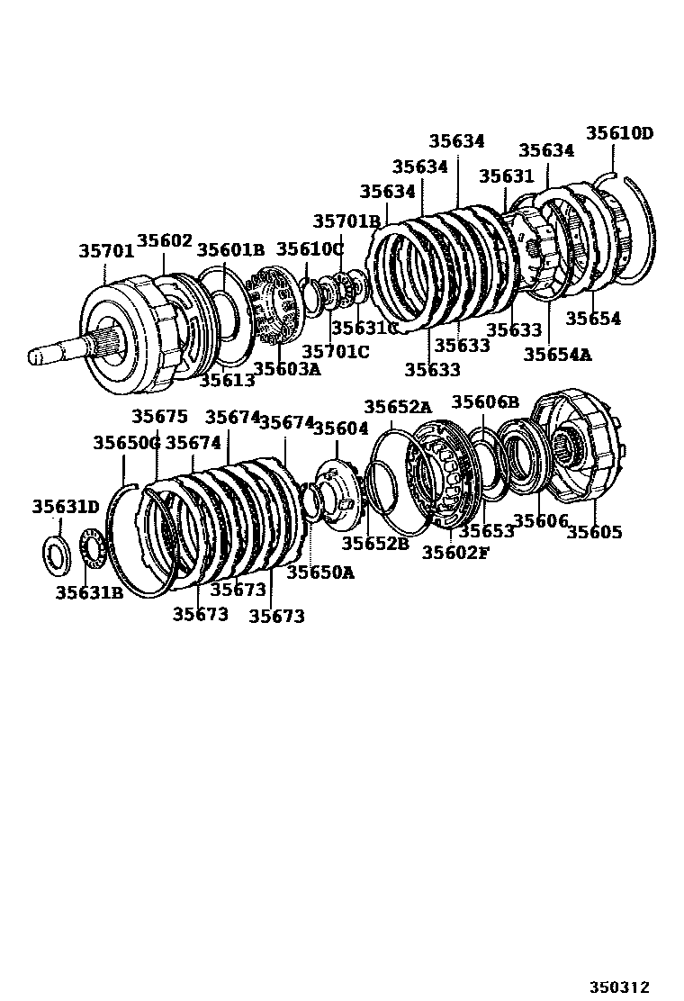 3507 — BRAKE BAND & MULTIPLE DISC CLUTCH (ATM)