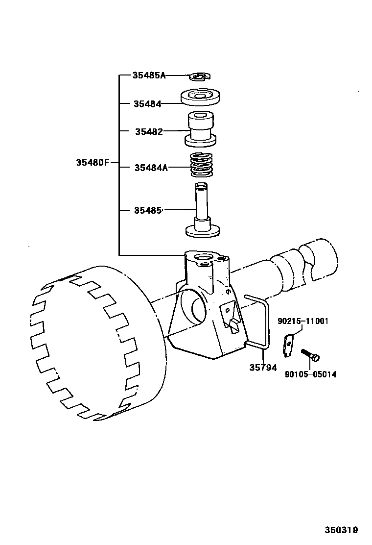 3511 — REAR OIL PUMP & GOVERNOR (ATM)