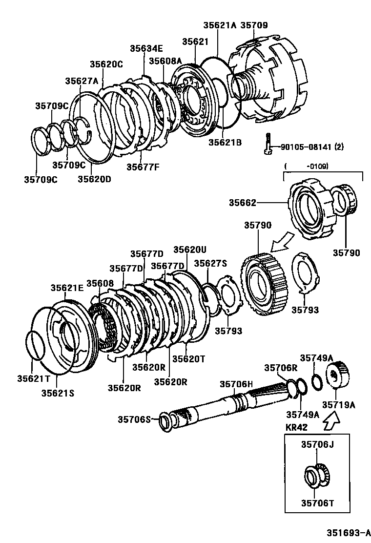 3508 — CENTER SUPPORT & PLANETARY SUN GEAR (ATM)