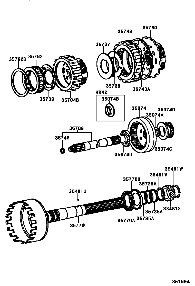 3510 — PLANETARY GEAR, REVERSE PISTON & COUNTER GEAR(ATM)
