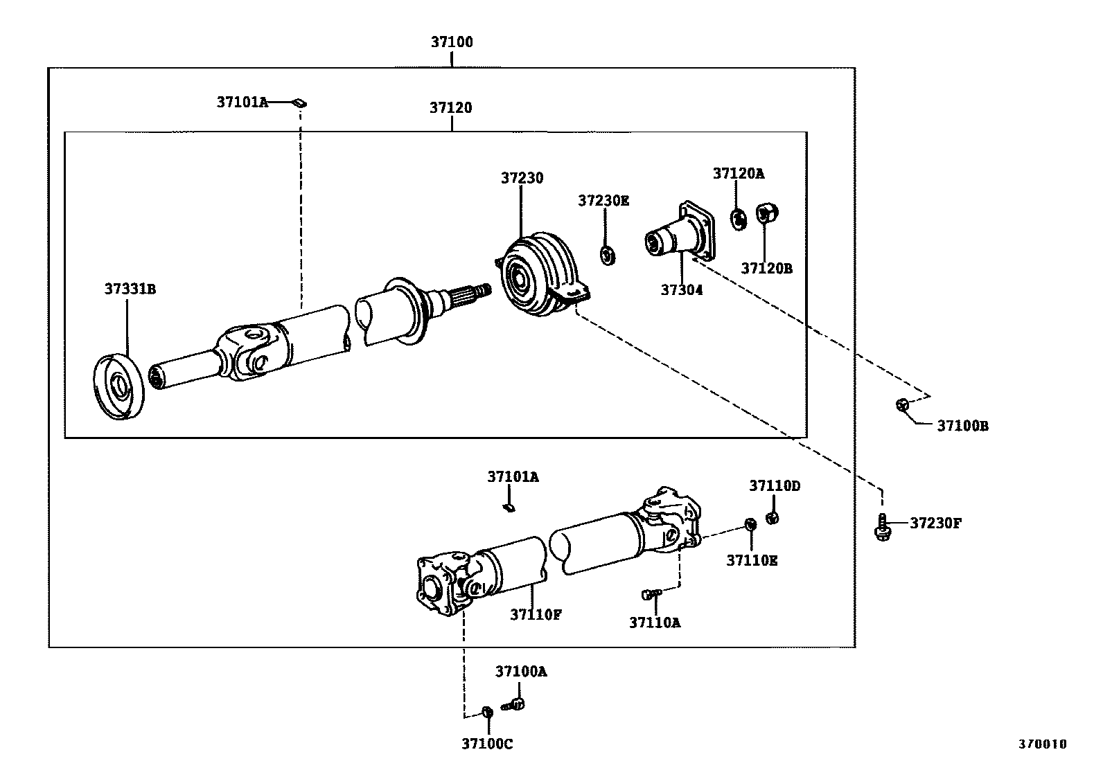 3701 — PROPELLER SHAFT & UNIVERSAL JOINT