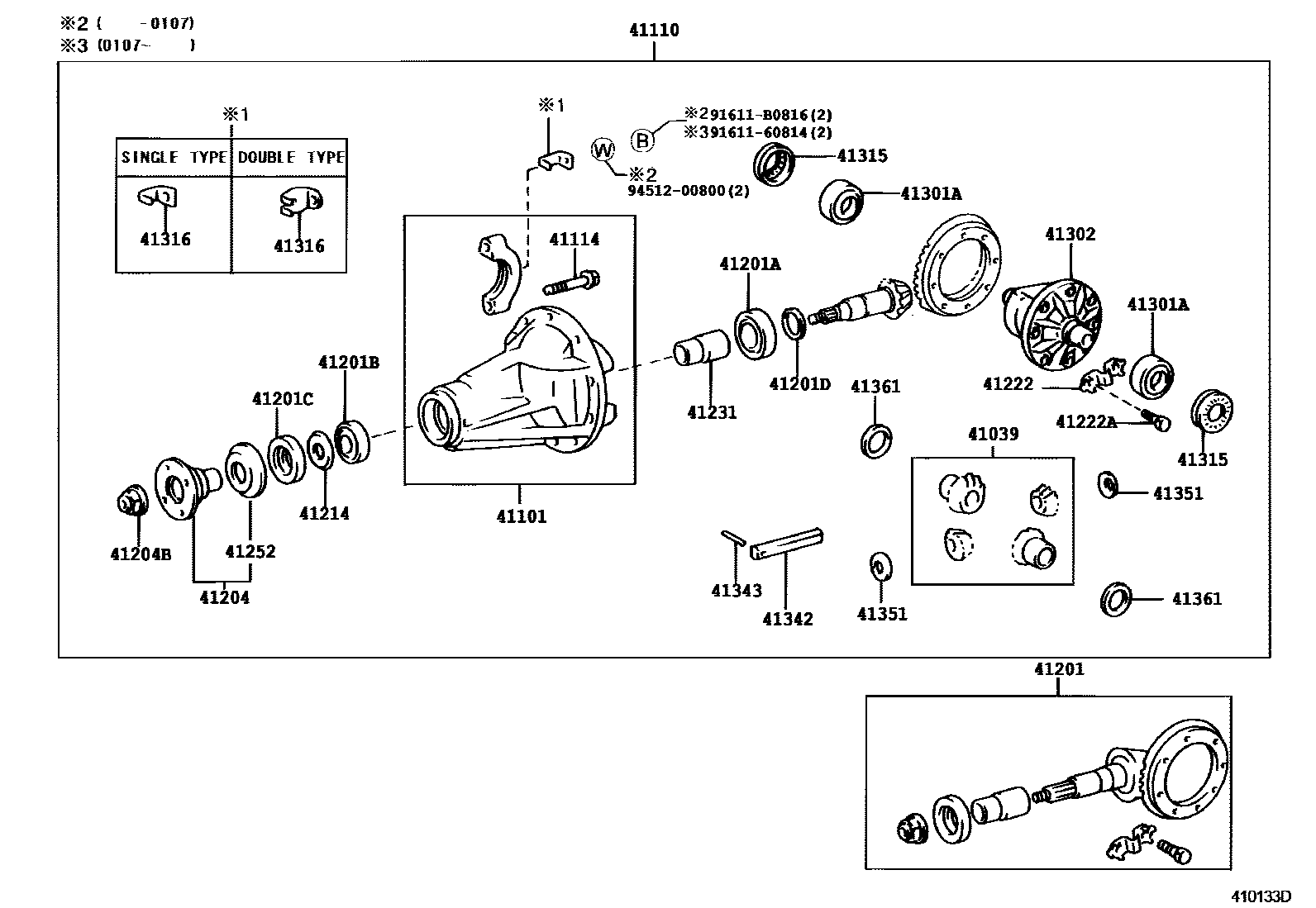 4101 — REAR AXLE HOUSING & DIFFERENTIAL