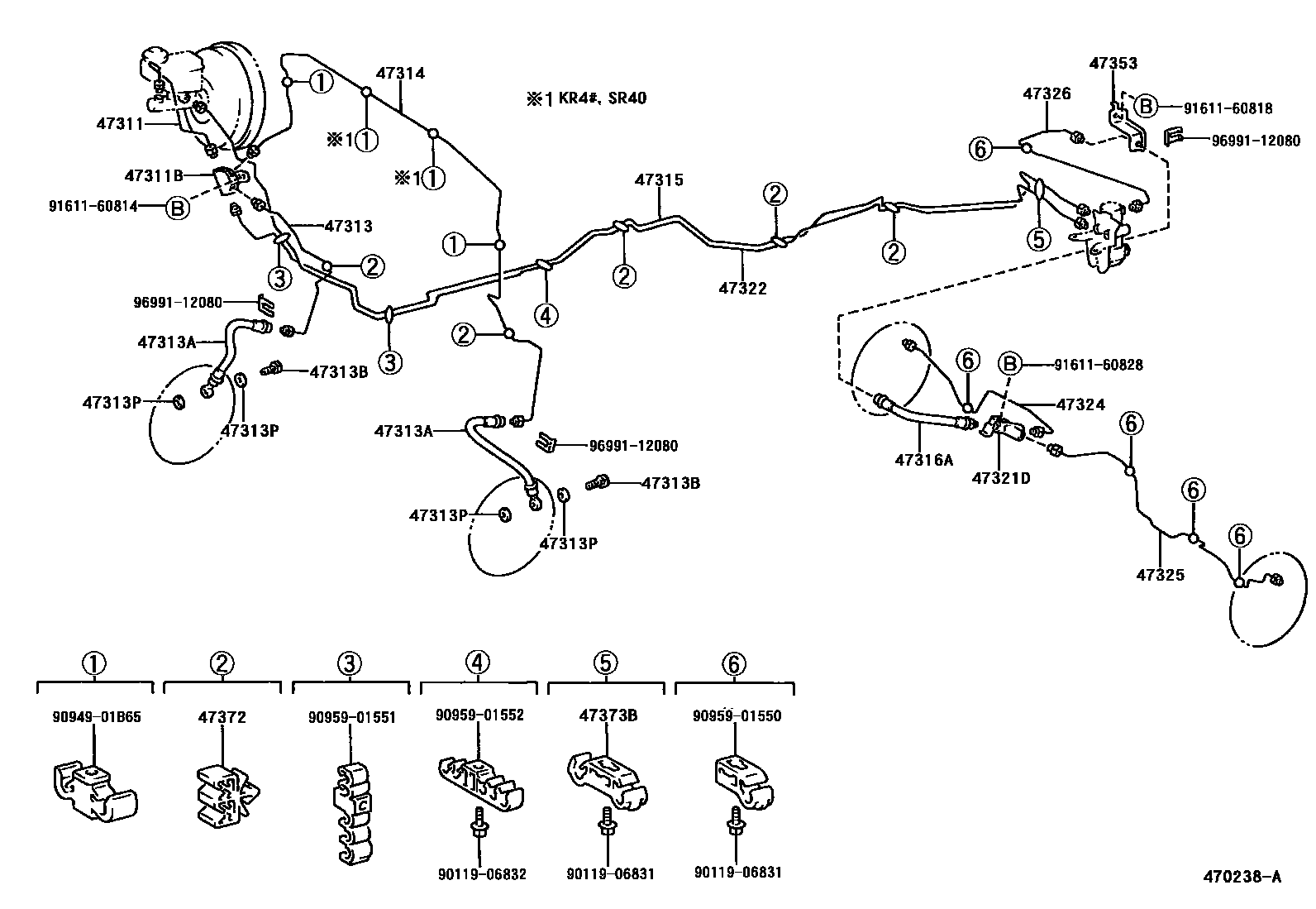4708 — BRAKE TUBE & CLAMP