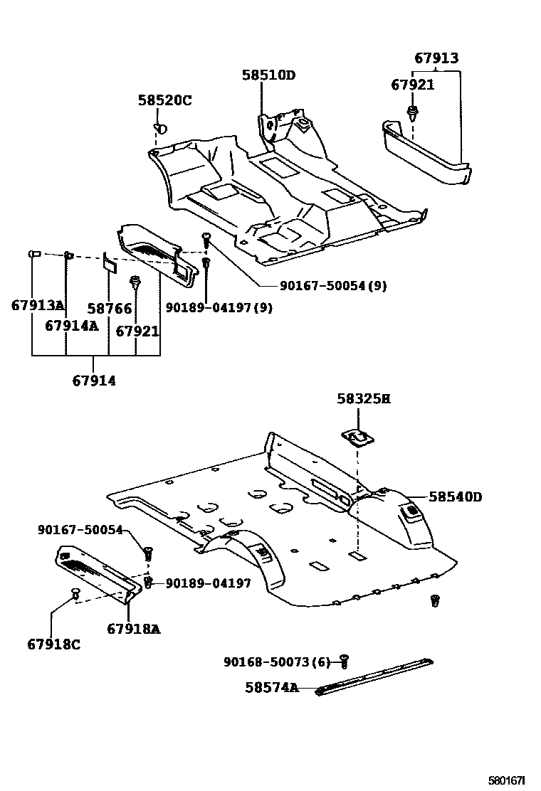 5854 — FLOOR MAT & SILENCER PAD