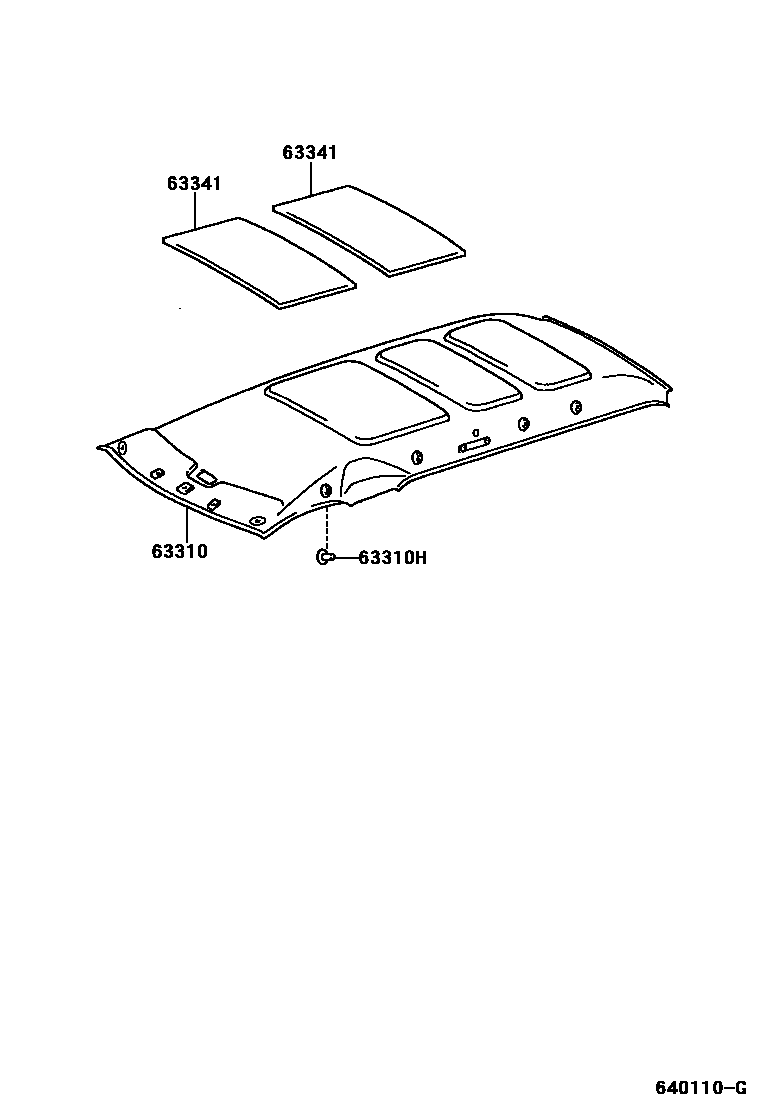 6452 — ROOF HEADLINING & SILENCER PAD