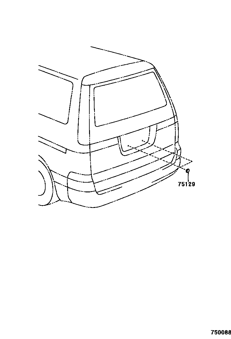 7554 — TOOL BOX & LICENSE PLATE BRACKET