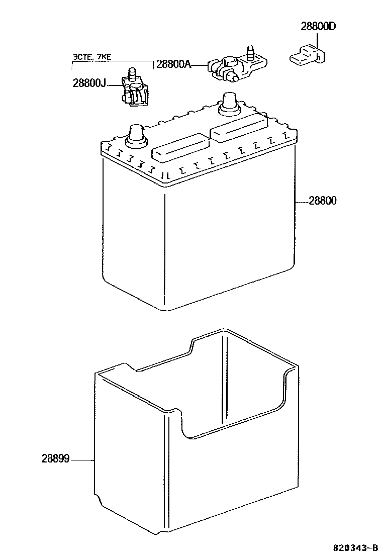 8201 — BATTERY & BATTERY CABLE