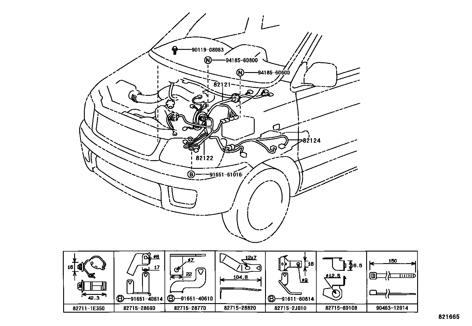 8202 — WIRING & CLAMP