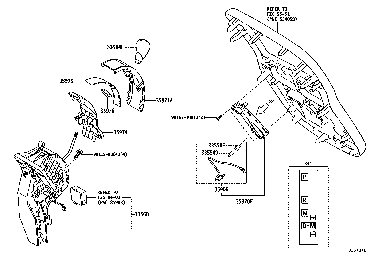 3312 — SHIFT LEVER & RETAINER