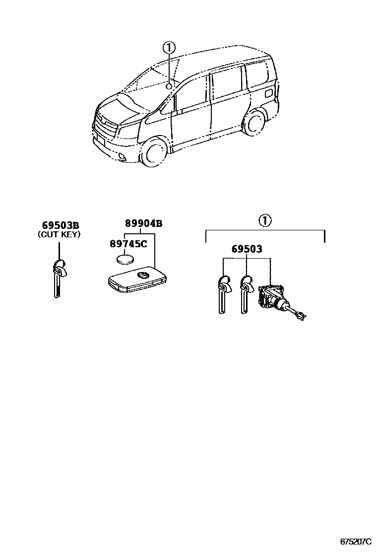 6765 — LOCK CYLINDER SET