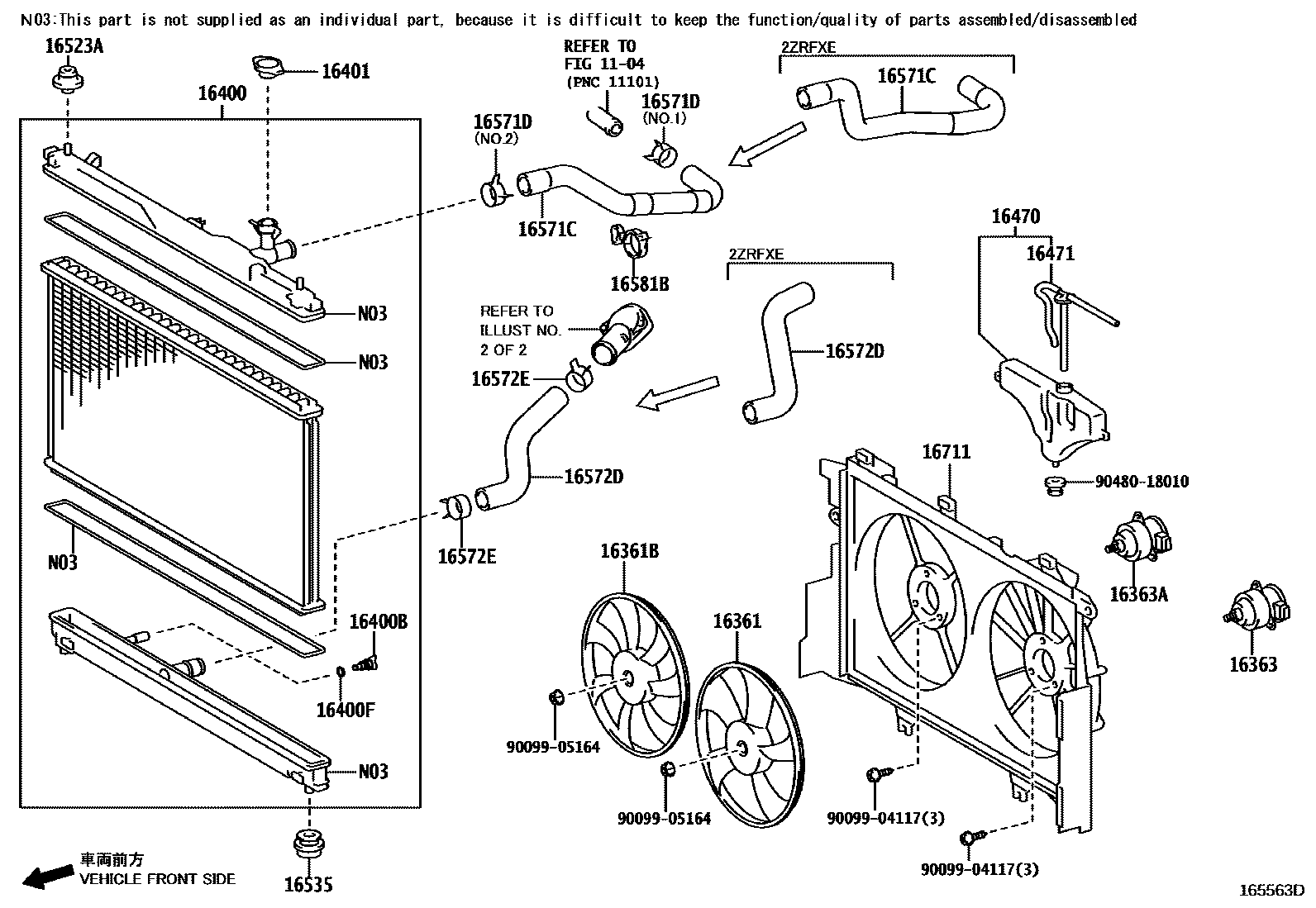 1603 — RADIATOR & WATER OUTLET