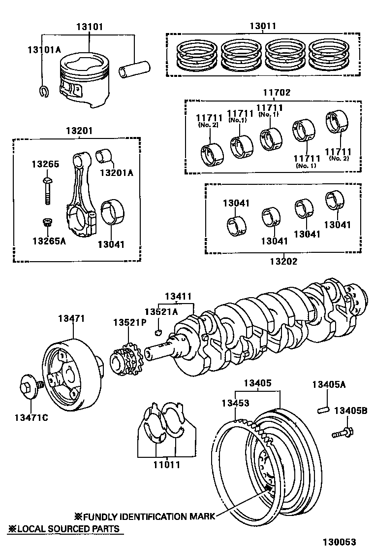 1301 — CRANKSHAFT & PISTON