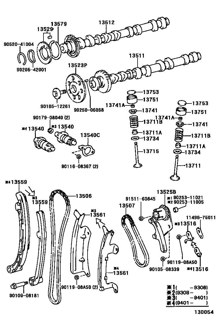 1302 — CAMSHAFT & VALVE