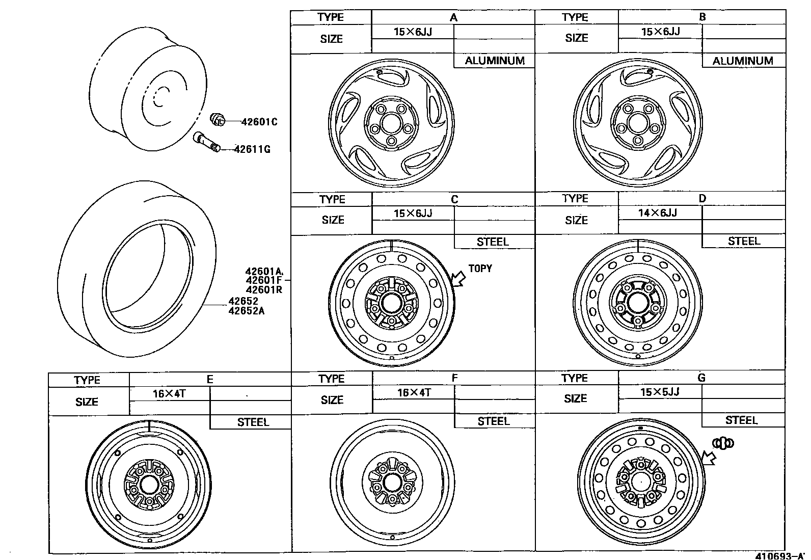 4103 — DISC WHEEL & WHEEL CAP