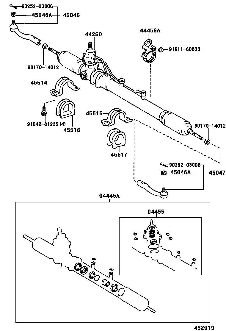 4505 — FRONT STEERING GEAR & LINK