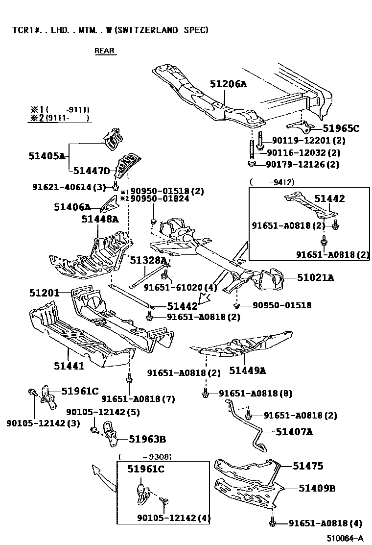 5152 — SUSPENSION CROSSMEMBER & UNDER COVER