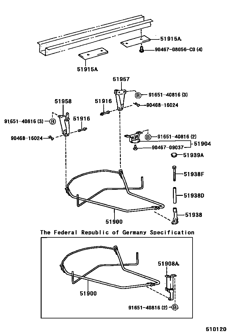 5153 — SPARE WHEEL CARRIER